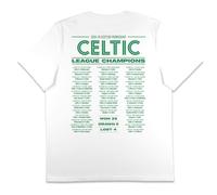 Celtic 24/25 Premiership Champions T-Shirt, White, XL