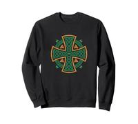 Celtic Alpine Cross Vintage St. Patrick's Day Art Design Sweatshirt