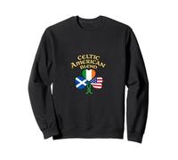 Celtic American Blend Irish Scottish Flag Shamrock Sweatshirt