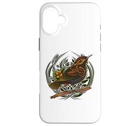 Celtic Animal Zodiac Design For Astrology Fan - Celtic Wren Case for iPhone 16 Plus