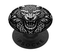 Celtic Battle Shield s Wolf Viking s Norse Myth Symbol PopSockets Adhesive PopGrip