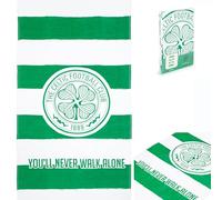 The Gift Scholars Celtic Beach Towel - Official Licensed 'You'll Never Walk Alone' 100% Cotton - Large 140 x 70 cm (55 x 28 in) - Perfect for Pool YNWA