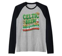 Celtic Brew & Guacamole Half Mexican Half Irish Foodie Raglan Baseball Tee
