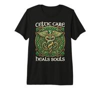 Celtic Care Heals Souls Irish Nurse Medical Staff Patricks Premium T-Shirt
