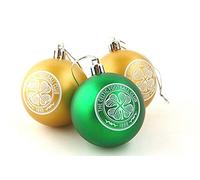 Celtic Christmas Tree Baubles XMAS Decorations Football Gift - 3 Pack
