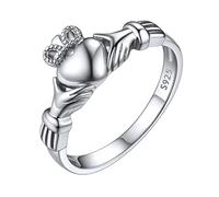 Celtic Claddagh Rings 925 Sterling Silver Heart Ring Celtics Jewelry for Women
