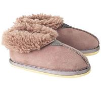 Celtic & Co Kids' British Sheepskin Slippers - Bootees - Dusky Pink - Size UK 9-10