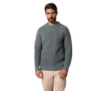 Celtic & Co Men's British Waffle Stitch Crew in Duck Egg Blue | Size: Medium Celtic & Co Duck Egg Blue M