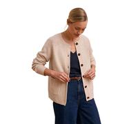Celtic & Co Women's Cable Detail Raglan Cardigan in Cream | Size: Medium Celtic & Co Cream M