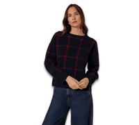 Celtic & Co Women's Check Jumper in Dark Navy | Size: Medium Celtic & Co Dark Navy M