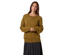 Celtic & Co Women's Gansey Stitch Crew Neck Jmpr in Mustard | Size: Medium Celtic & Co Mustard M