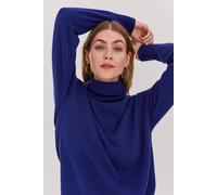 Celtic & Co Women's Geelong Wool Slouch Turtleneck Sweater in Cobalt | Size: Medium Celtic & Co Cobalt M