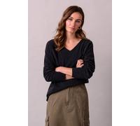 Celtic & Co Women's Geelong Wool Slouch V-Neck Sweater in Dark Grey | Size: Medium Celtic & Co Dark Grey M