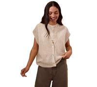 Celtic & Co Women's Grown On Button Up Sleeve Cardigan in Cream | Size: Medium/Large Celtic & Co Cream M/L