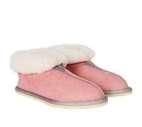 Celtic & Co Women's Handmade In Cornwall Luxury 100% Super Soft Sheepskin Bootee Slippers - Dusky Pink - Size 9