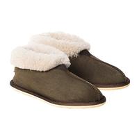 Celtic & Co Women's Handmade In Cornwall Luxury 100% Super Soft Sheepskin Bootee Slippers - Moorland - Size 7