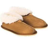 Celtic & Co Women's Handmade In Cornwall Luxury 100% Super Soft Sheepskin Bootee Slippers - Spice - Size 8