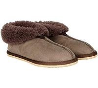 Celtic & Co Women's Handmade In Cornwall Luxury 100% Super Soft Sheepskin Bootee Slippers - Vole - Size 6