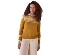 Celtic & Co Women's Highlands Two-toned Crew Neck Sweater in Mustard | Size: Medium Celtic & Co Mustard M