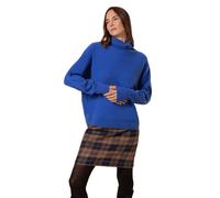 Celtic & Co Women's Lambswool Roll Neck Jumper in Cobalt | Size: Medium Celtic & Co Cobalt M