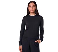 Celtic & Co Women's Merino Wool Contrast Trim Sweater in Dark Navy | Size: Medium Celtic & Co Dark Navy M
