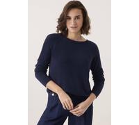 Celtic & Co Women's Roll Edge Crew Neck Jumper in Navy | Size: Medium/Large Celtic & Co Navy M/L