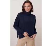 Celtic & Co Women's Slouchy Roll Neck Jumper in Dark Navy | Size: Medium/Large Celtic & Co Dark Navy M/L