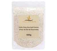 Celtic Coarse Sea Salt 500g - Hand Harvested, Great for Cooking, Baking, Pickling, Finishing, Light Grey Celtic Salt by Villa Nostrum