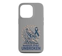 Celtic Colorectal Cancer - Warrior Spirit Unbroken - Raven Case for iPhone 13 Pro
