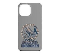 Celtic Colorectal Cancer - Warrior Spirit Unbroken - Raven Case for iPhone 13 Pro Max