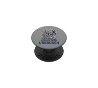 Celtic Colorectal Cancer - Warrior Spirit Unbroken - Raven PopSockets Adhesive PopGrip