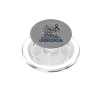 Celtic Colorectal Cancer - Warrior Spirit Unbroken - Raven PopSockets PopGrip for MagSafe