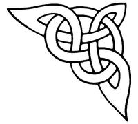 'Celtic Corner' Rubber Stamp - Unmounted Design for Crafting & Scrapbooking, A8 (RS00027758)