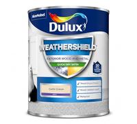 Celtic Cream Weathershield Quick Dry Exterior Satin Paint 750ml | Exterior Wood and Metal Paint | Mid Sheen Weatherproof Finish | Outdoor Satin Paint for Doors Gates Railings and Window Frames