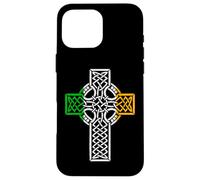 Celtic Cross Design Saint Patrick's Day Case for iPhone 16 Pro Max