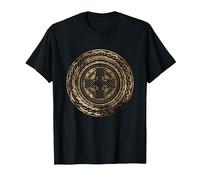 Celtic Cross Knot Irish Scottish Shield Warrior Graphic T-Shirt, Men, Black, Medium