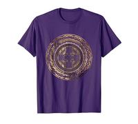 Celtic Cross Knot Irish Scottish Shield Warrior Graphic T-Shirt, Men, Purple, Medium