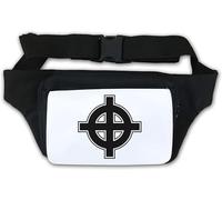 Celtic Cross Pagan Waist Bag Fanny Pack White