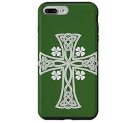 Celtic Cross Shamrocks Vintage St. Patrick's Day Art Design Case for iPhone 7 Plus/8 Plus