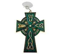 Celtic Cross Suncatcher Irish Sun Catcher Window Decoration with Suction Cup and Hook, 4 1/2 Inches
