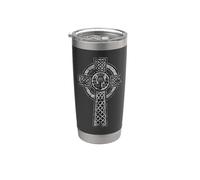 Celtic Cross Thistle Distressed Stainless Steel Insulated Tumbler