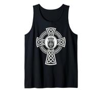 Celtic Cross with Asturias Coat of Arms Tank Top