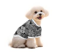 Celtic Crosses And Ethnic Patterns Cotton Dog T-Shirts For Dogs Cats Soft Puppy Outfit Apparel Pet Pullover Tee Shirt L