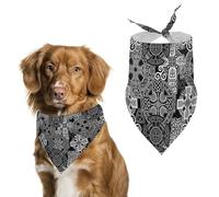 Celtic Crosses And Ethnic Patterns Pet Dog Triangle Scarves Bandanas Adjustable Breathable Soft Scarf Collar for Small Medium Large Pet Dogs