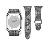 Celtic Crosses And Ethnic Patterns Silicone Smartwatch Replacement Bands Compatible With Apple Watch Band 38mm40mm/42mm44mm Strap Wristband Compatible With Iwatch Series 38mm40mm