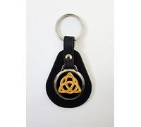 Celtic Design On A Leather Key Fob Keyring Ideal Birthday Gift N357