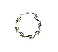 Celtic Desire Jewellery Connemara Marble Stone Set Silver Celtic Bracelet