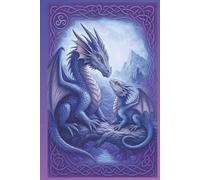 Celtic Dragon Journal - 6″ × 9″ Mother & Hatchling Edition (180 Lined Pages): Mystical Blue Dragon Diary for Gratitude Manifestation Journaling. Pen & ... Magical Reflections & Intentions! Great Gift