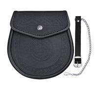 Celtic Embossed Leather Sporran Kilts Tradtional Scottish Wallet Smooth Finish