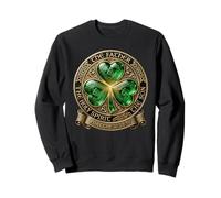 Celtic Emerald shamrock Irish Trinity ornate design Sweatshirt